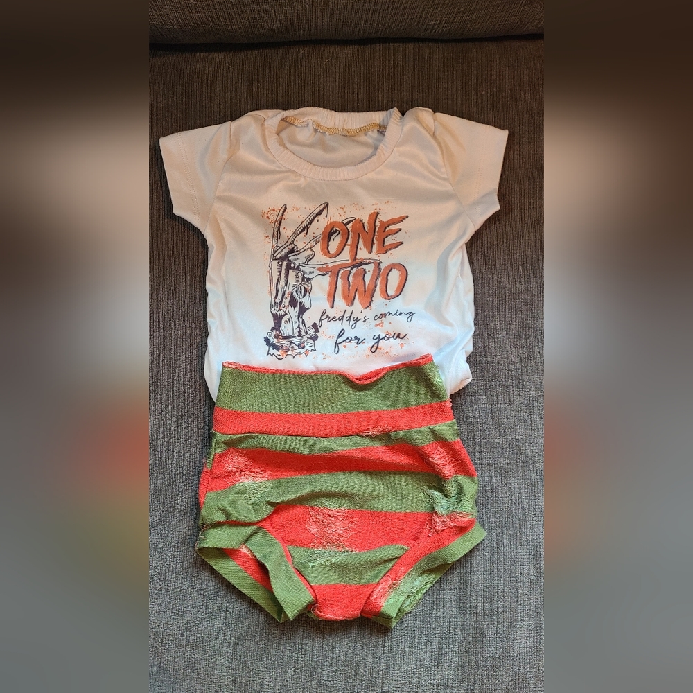 Infant Halloween onesie and bottom